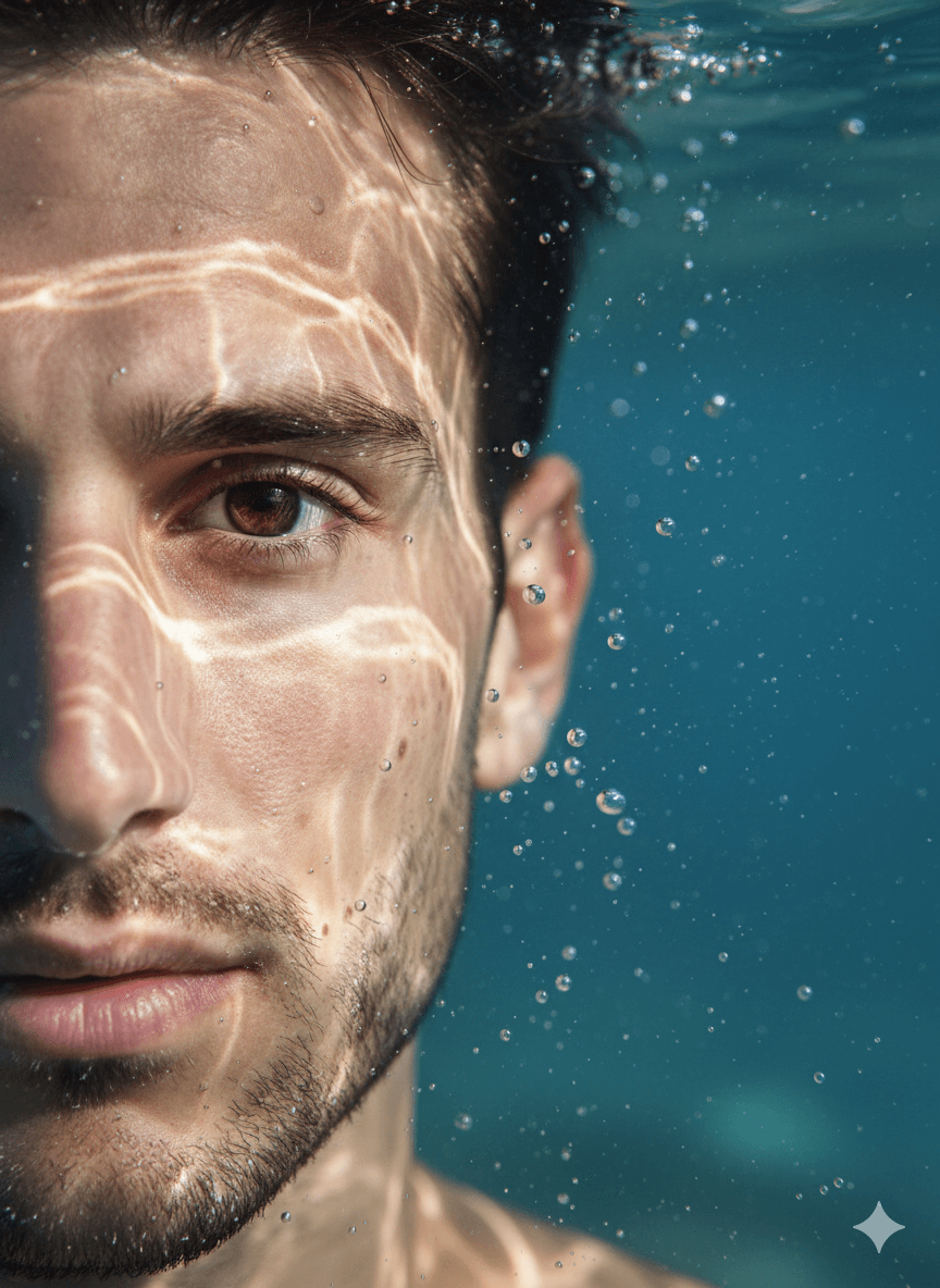 Underwater portrait