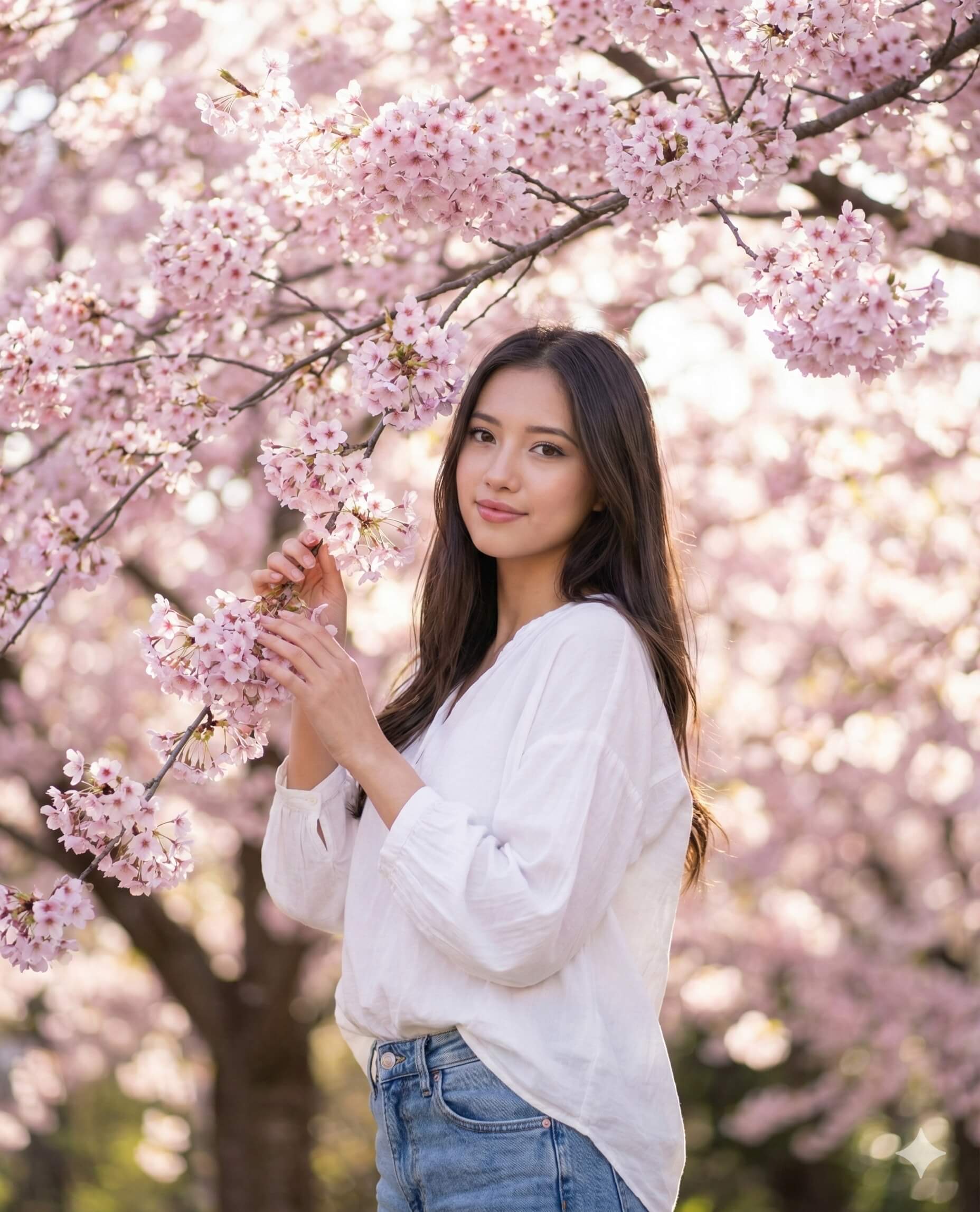 Cherry Blossom Spring Portrait